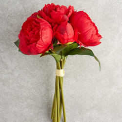Red Artificial Peony Bouquet