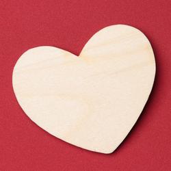 Unfinished Wood Heart Cutout