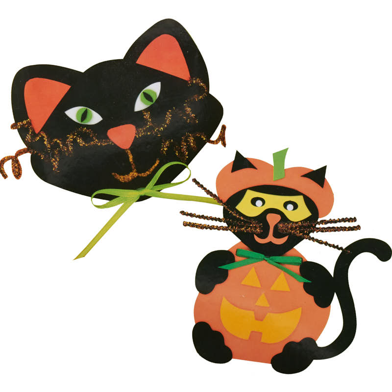 Craft Foam Halloween Cat Kit - Activity Kits - Kids Crafts ...