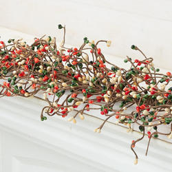 Pip Berry Garland Red & Tan