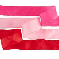 Fuchsia, Pink, and Red Satin Wired Ribbon Set