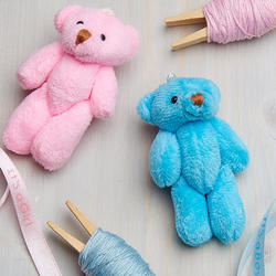 Gender Reveal Miniature Plush Jointed Teddy Bears