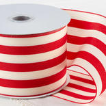 Red and White Striped Ribbon