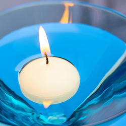 Round Ivory Floating Candles