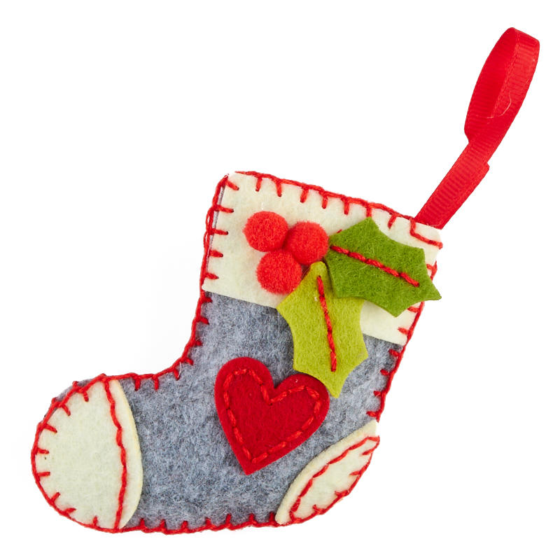 Felt Stitch Stocking Ornament Craft Kit - Activity Kits - Kids Crafts ...
