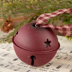 Rustic Red Jingle Bell Ornament
