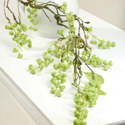 Light Green Artificial Berry and Twig Garland
