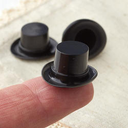 Miniature Black Top Hats