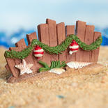 Miniature Beach Christmas Fence