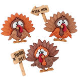 "Turkey Trot" Thanksgiving Buttons