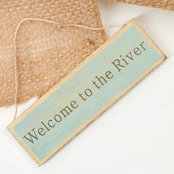 "Welcome to the River" Sign Ornament