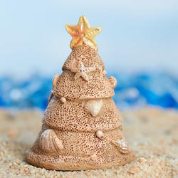 Miniature Beach Sand Christmas Tree