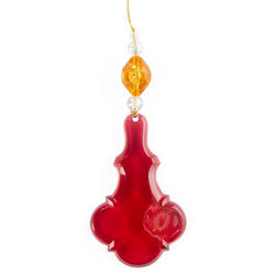 Red Quatrefoil Christmas Ornament