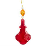 Red Quatrefoil Christmas Ornament