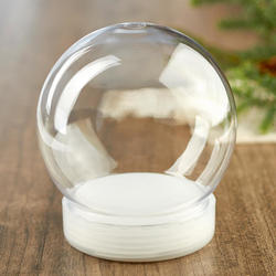 Clear Acrylic Snow Globe Jar