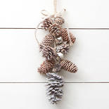Pinecone and Jingle Bell Wall Hanger