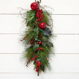Farmstand Artificial Apple and Pine Wall Hanger