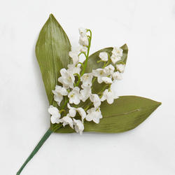 Factory Direct Craft Dainty Artificial White Lily of The Valley Floral Picks 
