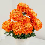 Orange Artificial Marigold Bush