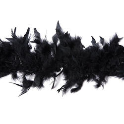 Black Marabou Feather Boa