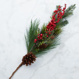Artificial Pine and Berry Spray