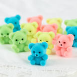Miniature Flocked Teddy Bears