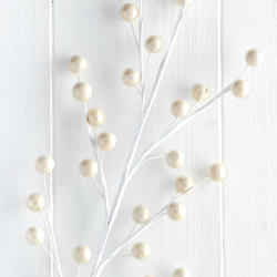 White Pearl Berry Floral Spray