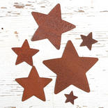 Assorted Rusty Tin Stars