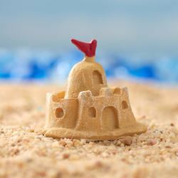 Large Sandcastle Mini Dollhouse FAIRY GARDEN Accessories My Garden Miniatures