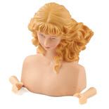 Blonde Hair Vinyl Lady Angel Doll Head and Arms Set