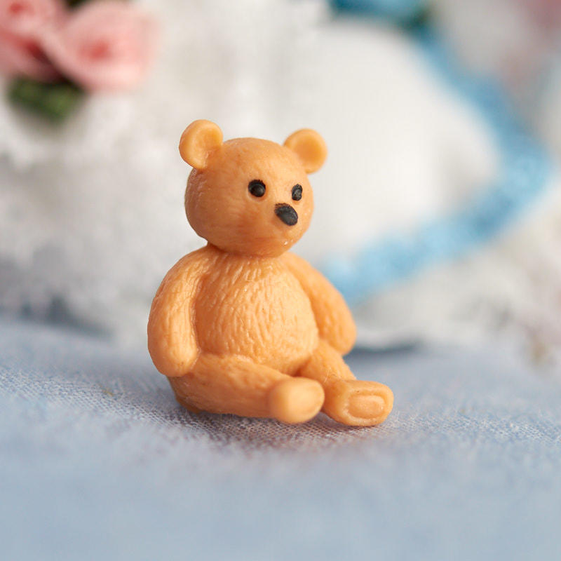 miniature teddy bear figurines