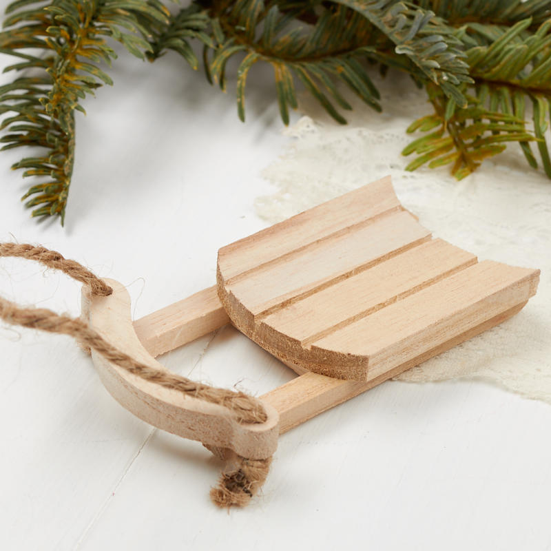 Unfinished Wood Sleigh - Wood Miniatures - Wood Crafts - Craft Supplies ...