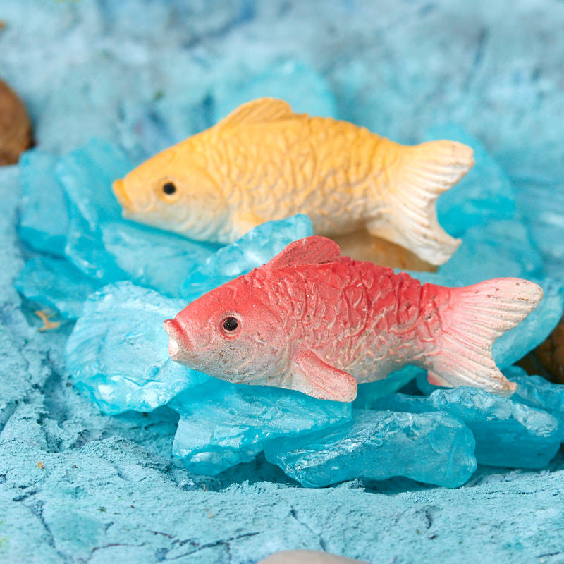 Miniature Yellow and Orange Koi Fish - What's New - Dollhouse