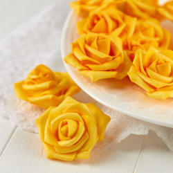 Yellow Artificial Rose Heads