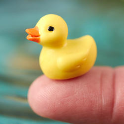 Dollhouse Miniature 1:12 Scale Plastic Bathtime Rubber Duck Toy #WCBA136 