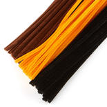Brown, Black, and Orange Pipe Cleaners