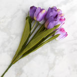 Purple and Lavender Artificial Tulip Bush