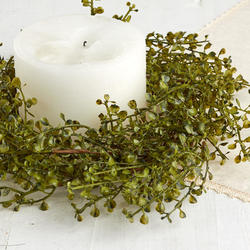 Artificial Peppergrass Candle Ring