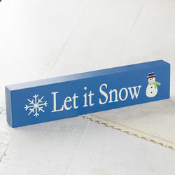 "Let it Snow" Chunky Block Sign