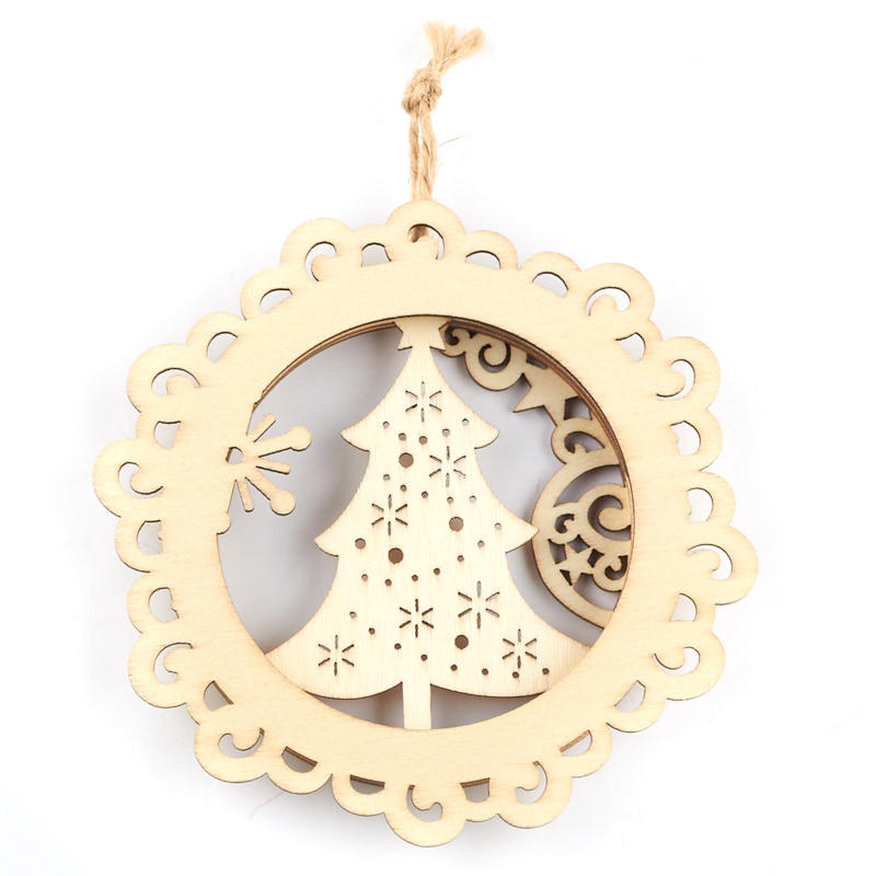 Unfinished Wood Laser Cut Christmas Tree Ornament - Holiday Wood ...