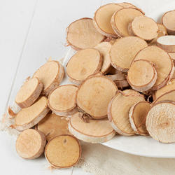 Assorted Natural Birch Wood Slices