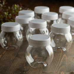 Set of Round Clear Acrylic Jars