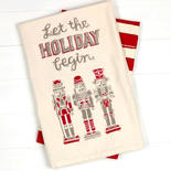 "Let the Holiday Begin" Christmas Tea Towel Set