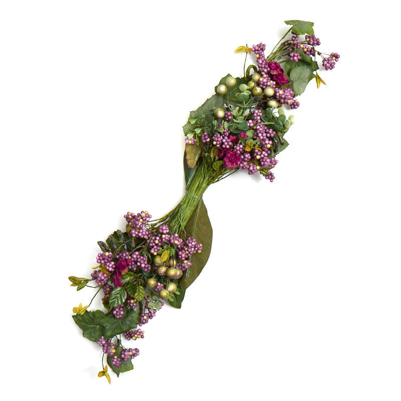Purple Artificial Berry Cluster Swag  Floral Sale  Sales