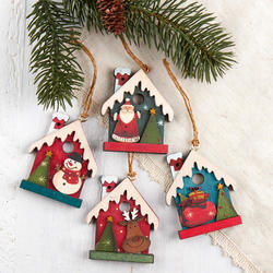 Rustic Birdhouse Christmas Ornament - Christmas Ornaments - Christmas ...