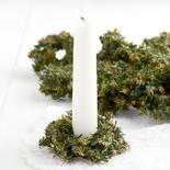 Miniature Artificial Pine Wreath Set