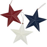 Primitive Americana Barn Star Ornament Set
