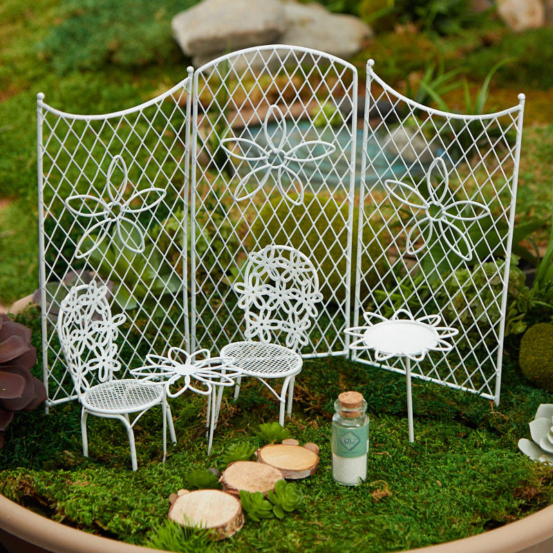 Fairy Garden Al Fresco Miniature Furniture Set Fairy Garden Supplies Craft Supplies Factory Direct Craft