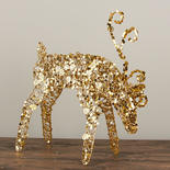 Large Gold Sequined Reindeer