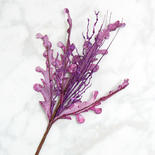 Purple Glitter Artificial Floral Spray